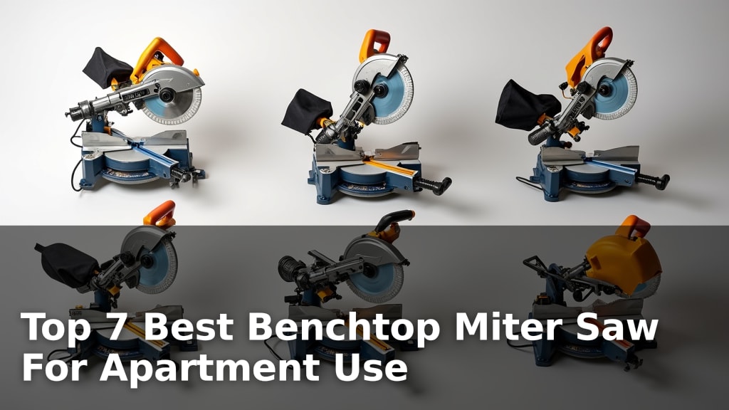 Top 7 Best Benchtop Miter Saw For Apartment Use