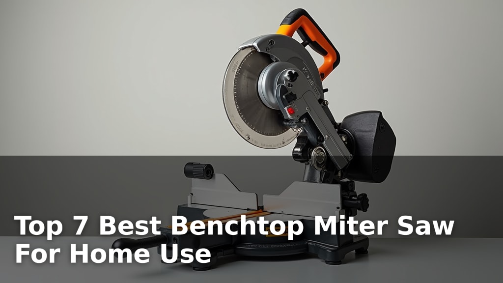 Top 7 Best Benchtop Miter Saw For Home Use