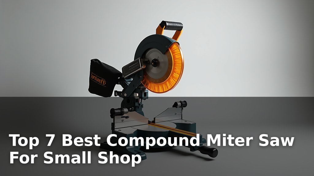 Top 7 Best Compound Miter Saw For Small Shop