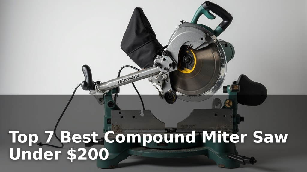 Top 7 Best Compound Miter Saw Under $200
