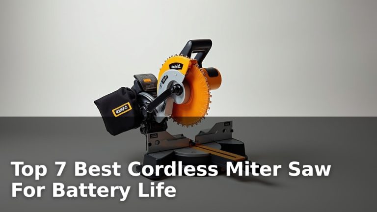 Top 7 Best Cordless Miter Saw For Battery Life