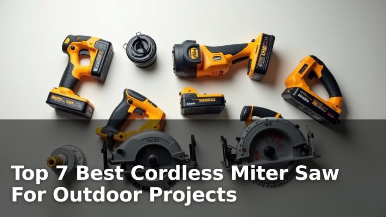 Top 7 Best Cordless Miter Saw For Outdoor Projects