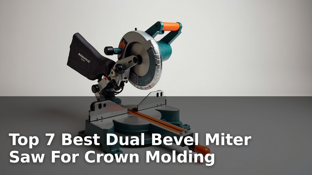 Top 7 Best Dual Bevel Miter Saw For Crown Molding