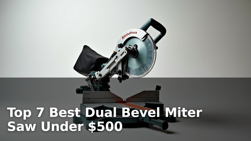 Top 7 Best Dual Bevel Miter Saw Under $500