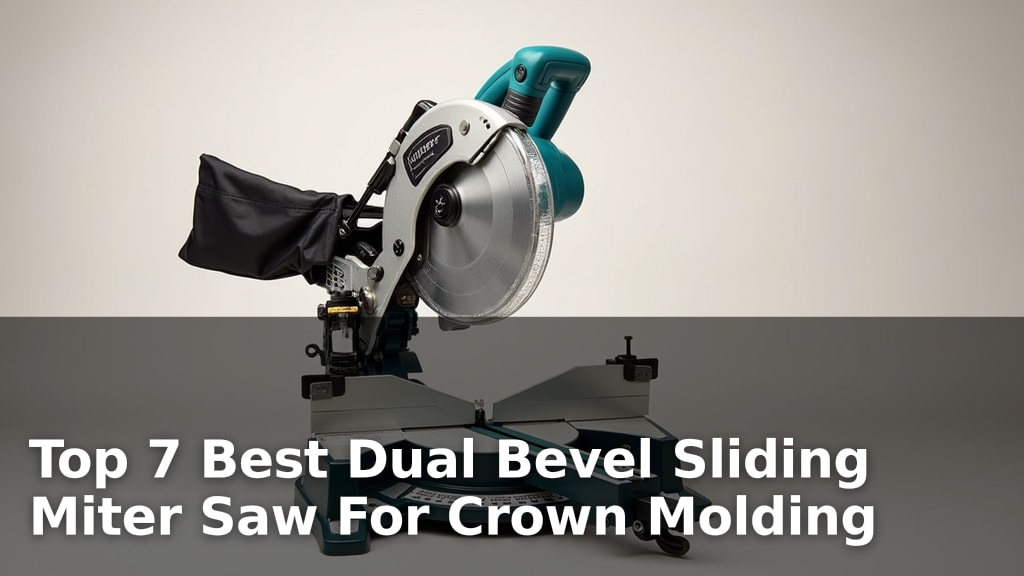 Top 7 Best Dual Bevel Sliding Miter Saw For Crown Molding
