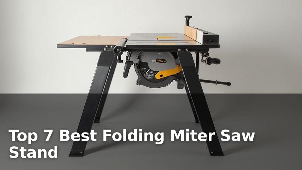 Top 7 Best Folding Miter Saw Stand