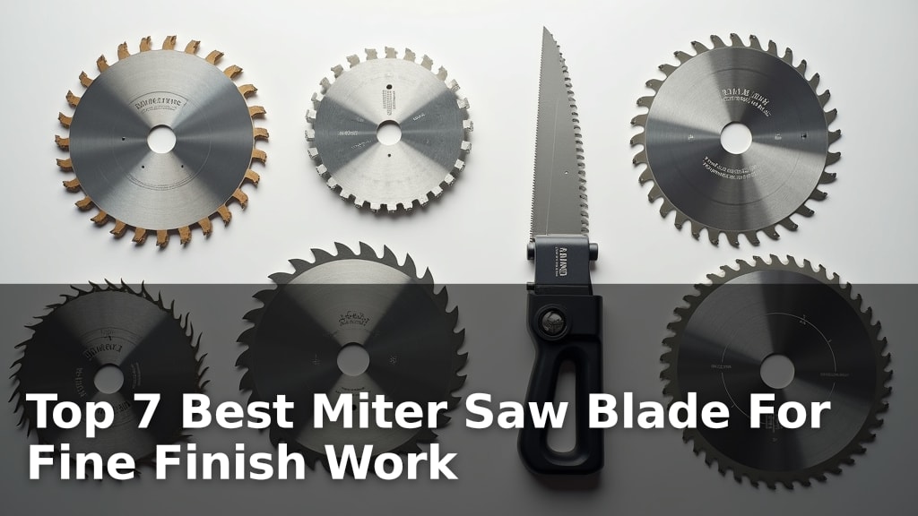 Top 7 Best Miter Saw Blade For Fine Finish Work