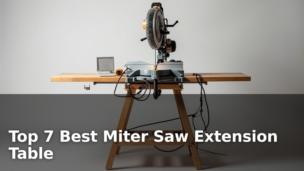 Top 7 Best Miter Saw Extension Table