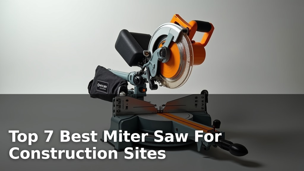 Top 7 Best Miter Saw For Construction Sites