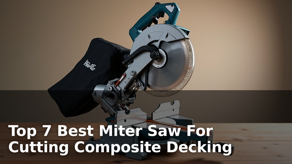 Top 7 Best Miter Saw For Cutting Composite Decking