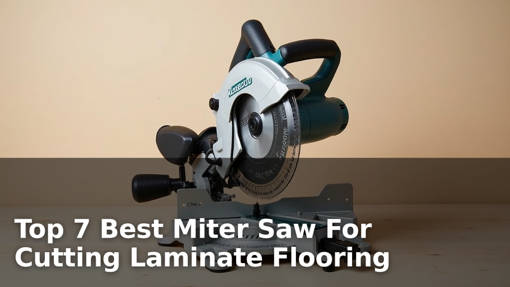 Top 7 Best Miter Saw For Cutting Laminate Flooring
