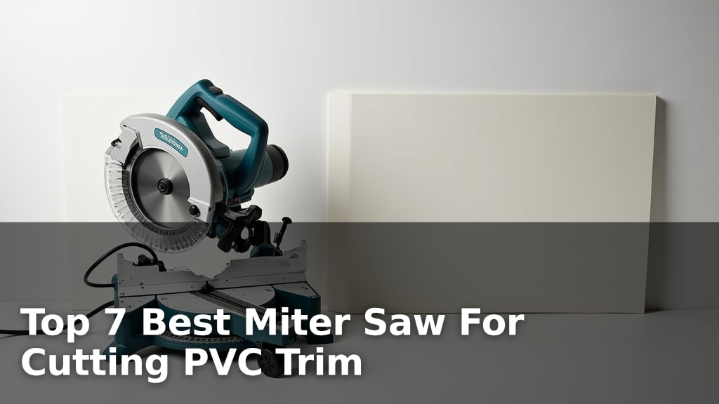 Top 7 Best Miter Saw For Cutting PVC Trim