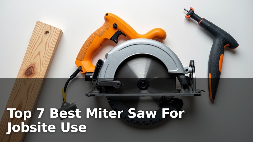 Top 7 Best Miter Saw For Jobsite Use