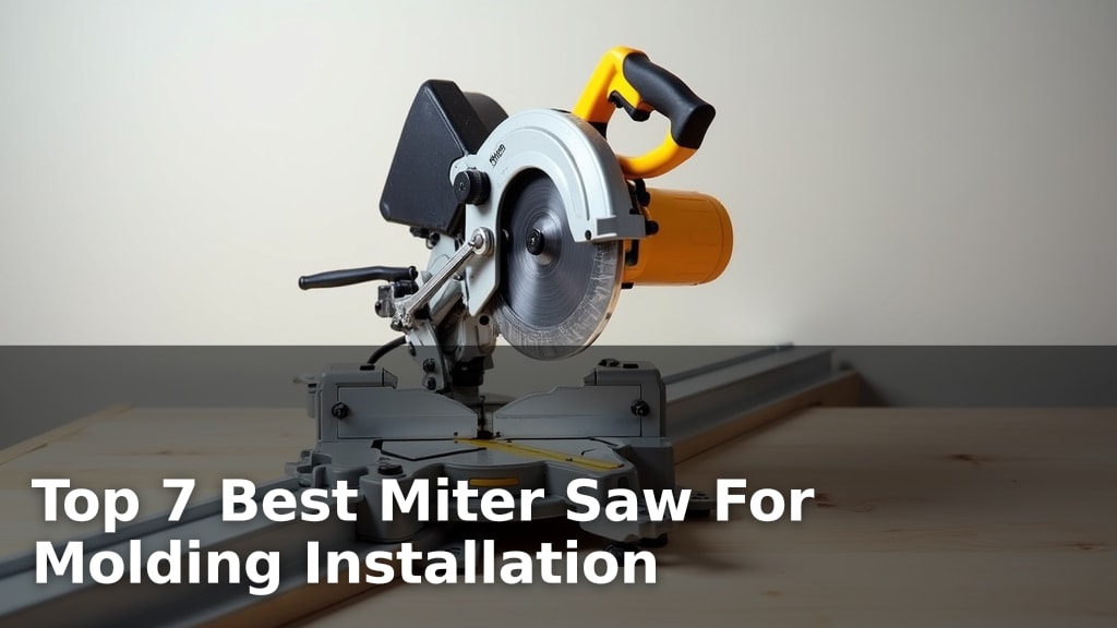 Top 7 Best Miter Saw For Molding Installation