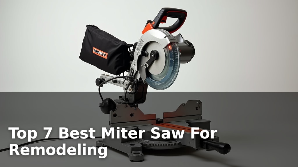Top 7 Best Miter Saw For Remodeling