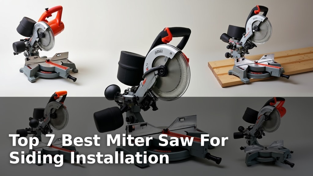 Top 7 Best Miter Saw For Siding Installation