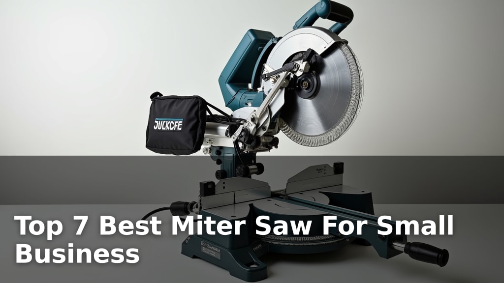 Top 7 Best Miter Saw For Small Business