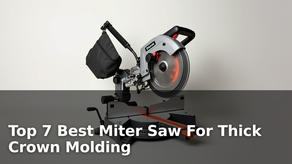 Top 7 Best Miter Saw For Thick Crown Molding
