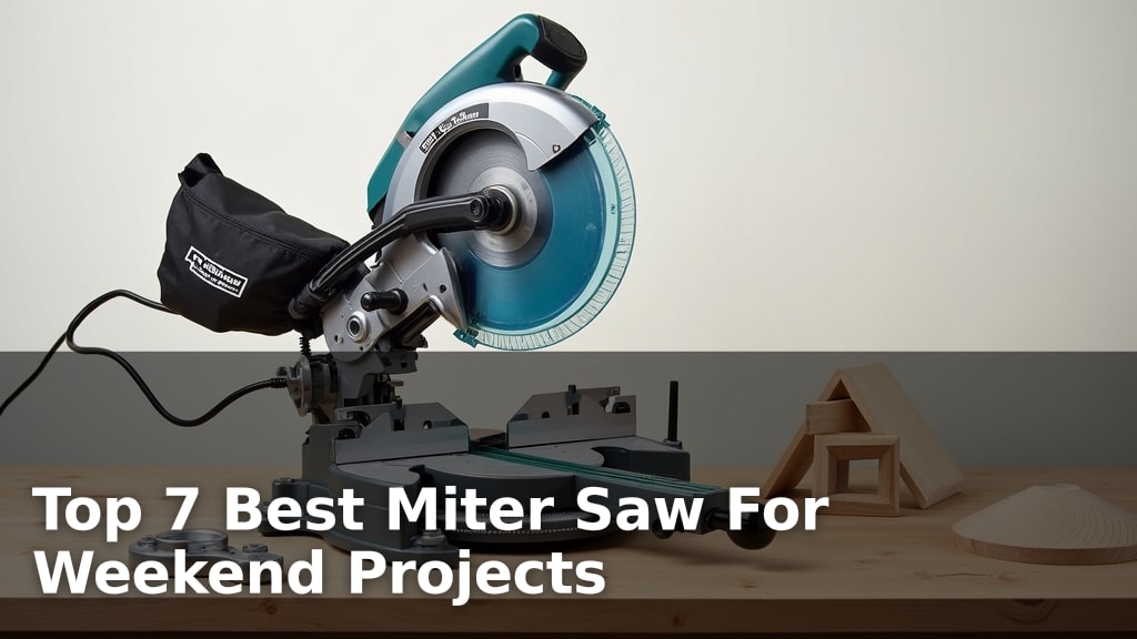 Top 7 Best Miter Saw For Weekend Projects