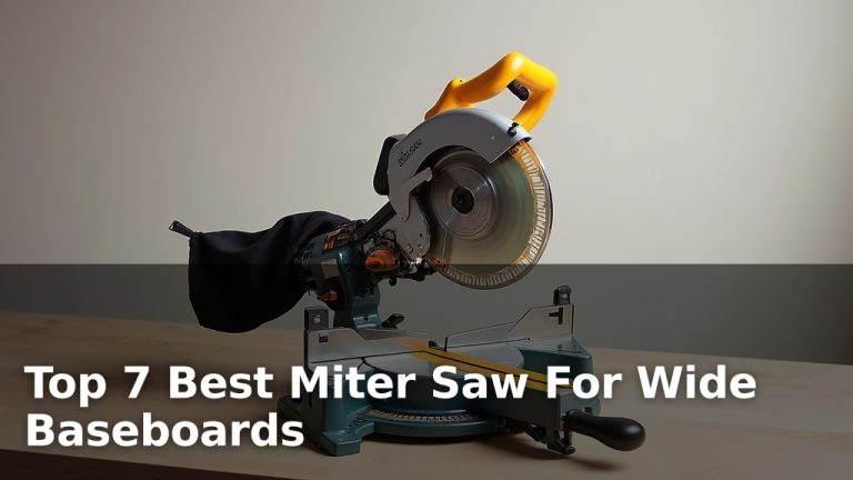 Top 7 Best Miter Saw For Wide Baseboards