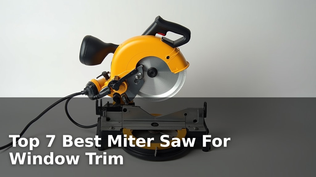 Top 7 Best Miter Saw For Window Trim