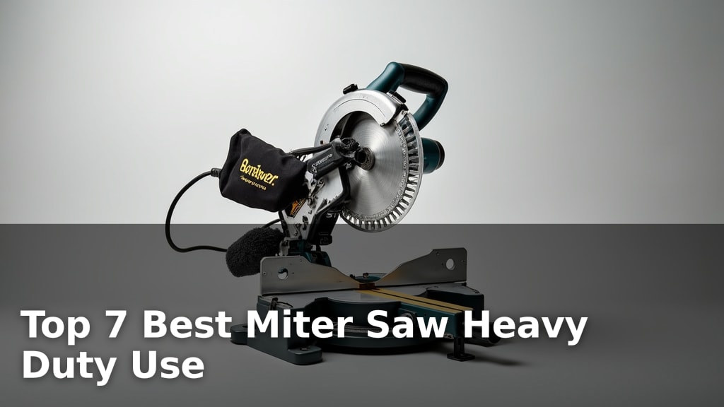 Top 7 Best Miter Saw Heavy Duty Use