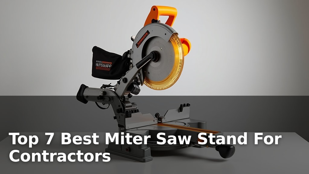 Top 7 Best Miter Saw Stand For Contractors
