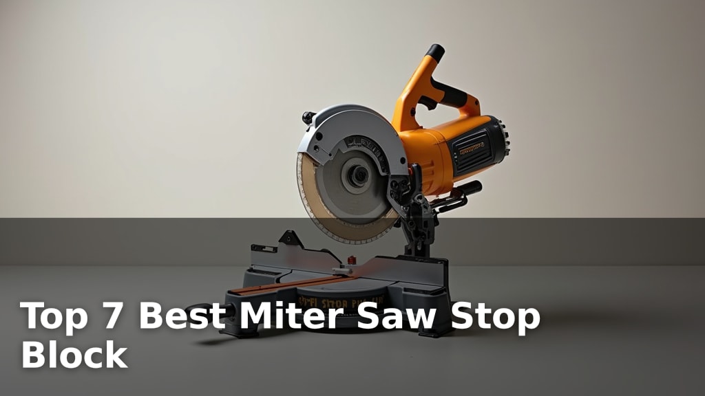 Top 7 Best Miter Saw Stop Block