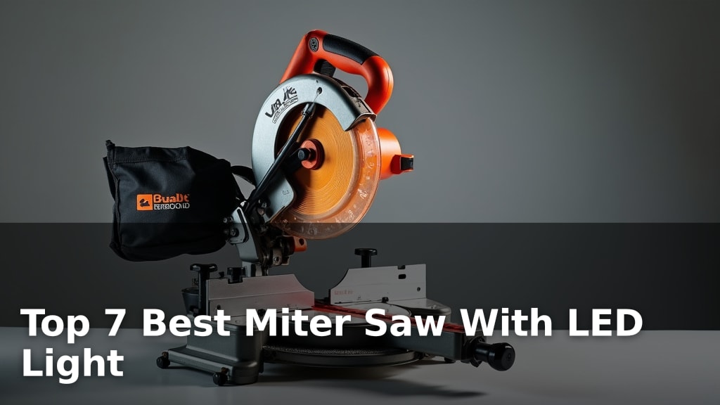 Top 7 Best Miter Saw With LED Light