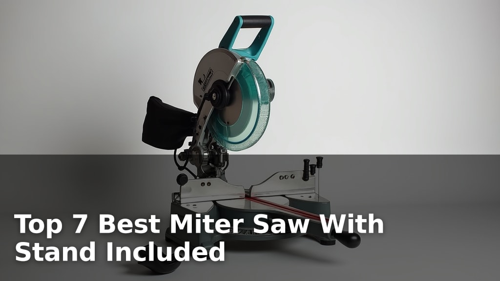 Top 7 Best Miter Saw With Stand Included