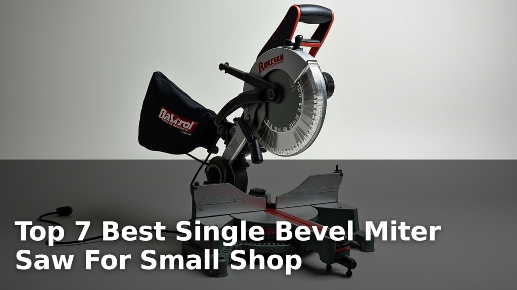Top 7 Best Single Bevel Miter Saw For Small Shop