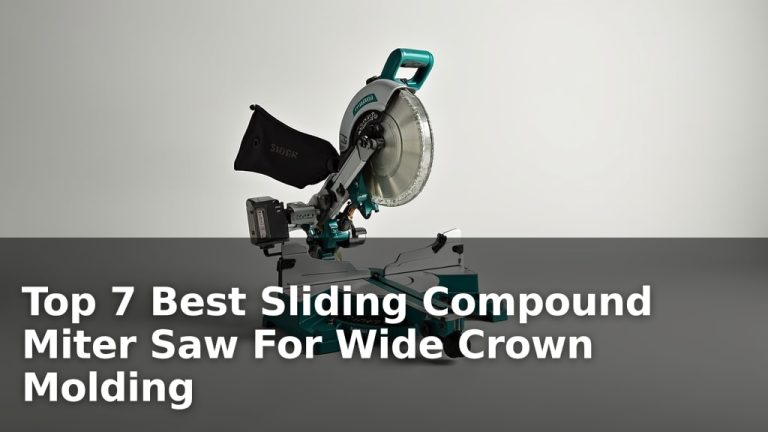 Top 7 Best Sliding Compound Miter Saw For Wide Crown Molding