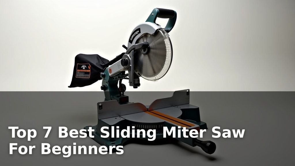 Top 7 Best Sliding Miter Saw For Beginners
