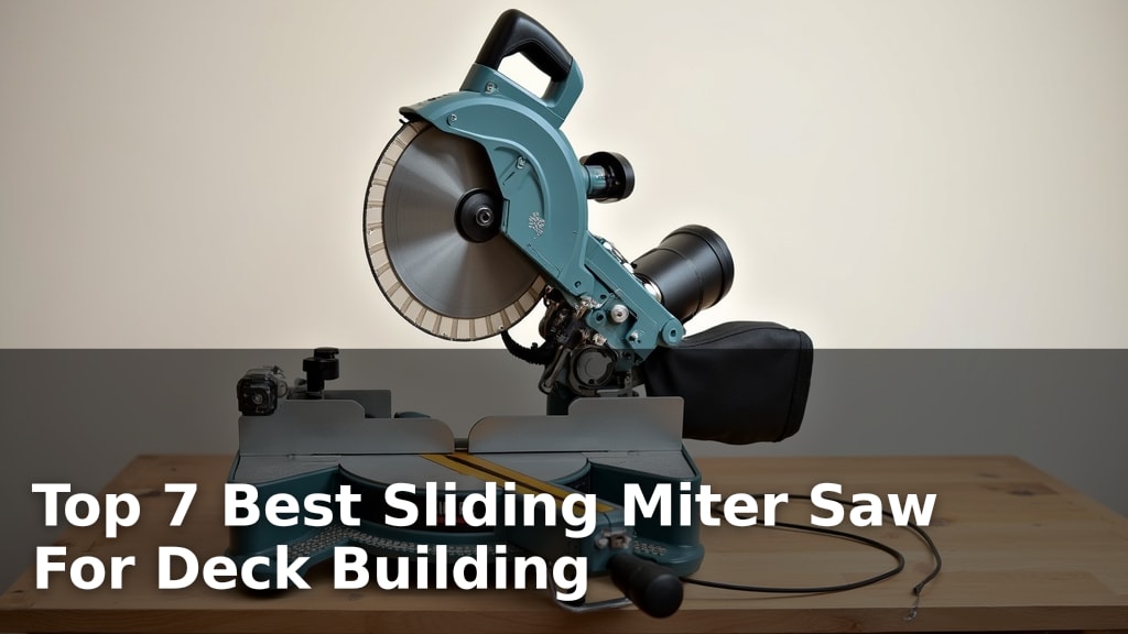 Top 7 Best Sliding Miter Saw For Deck Building