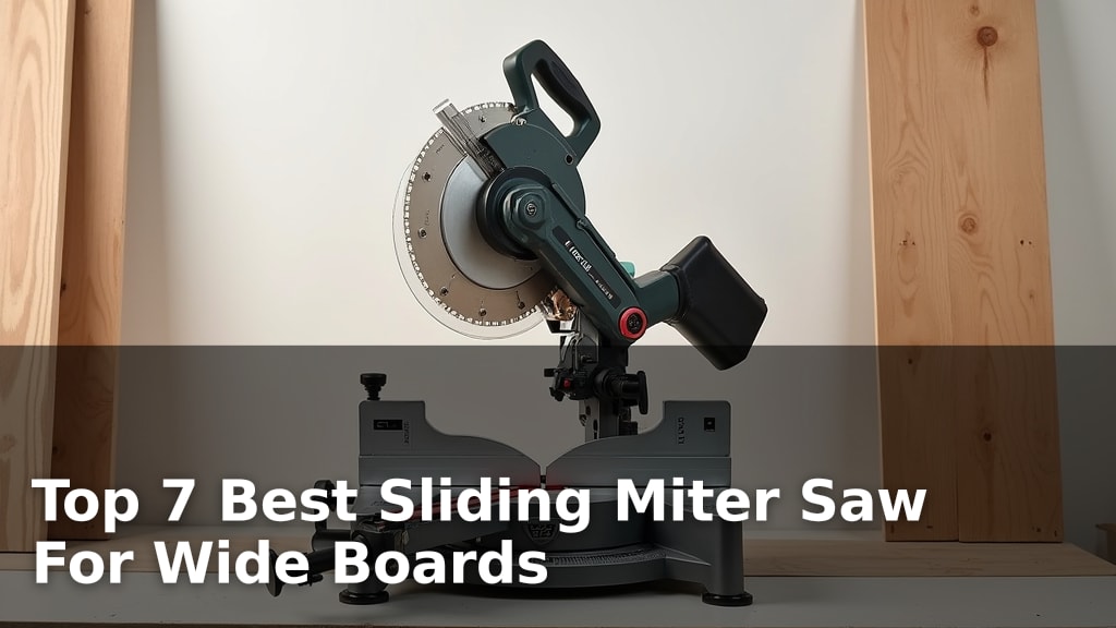 Top 7 Best Sliding Miter Saw For Wide Boards