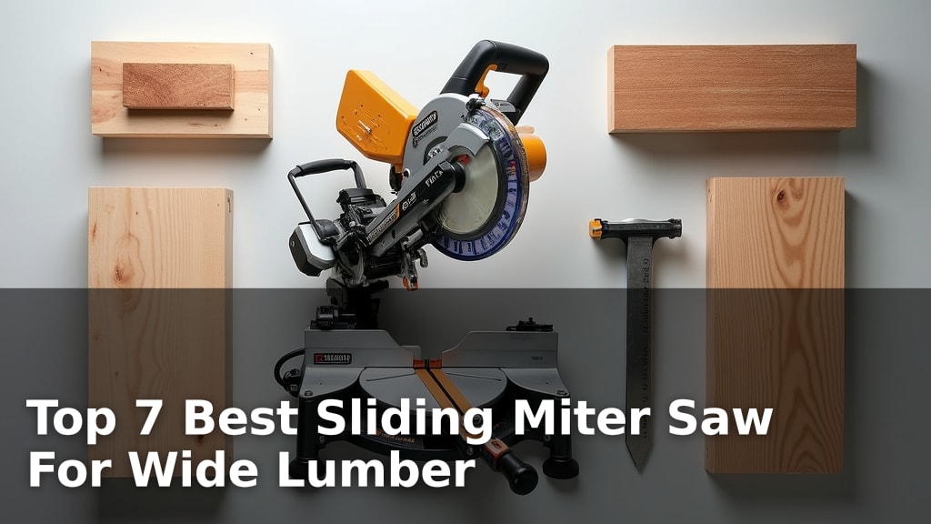 Top 7 Best Sliding Miter Saw For Wide Lumber