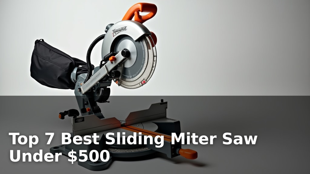 Top 7 Best Sliding Miter Saw Under $500