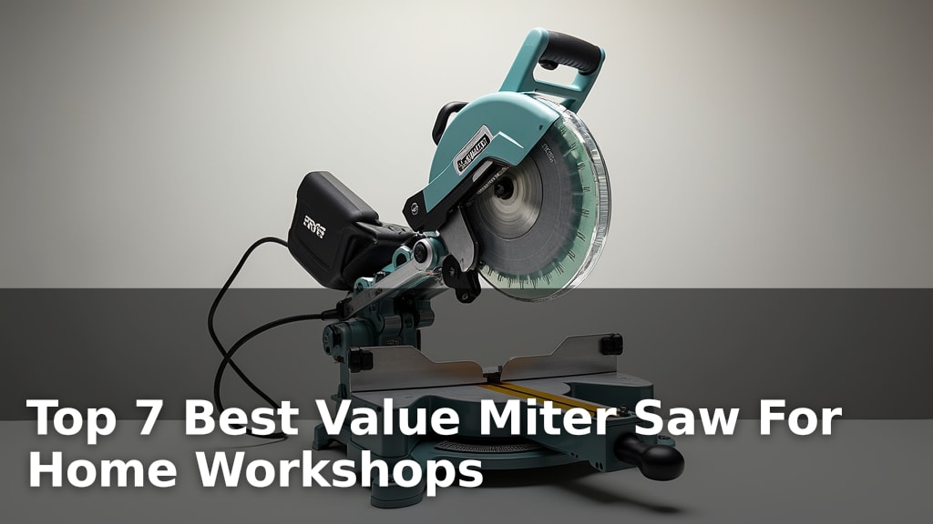Top 7 Best Value Miter Saw For Home Workshops