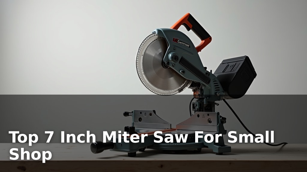 Top 7 Inch Miter Saw For Small Shop