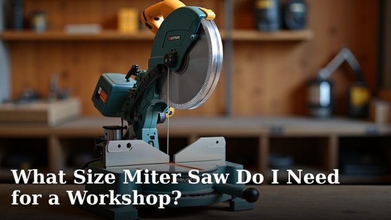 What Size Miter Saw Do I Need for a Workshop?