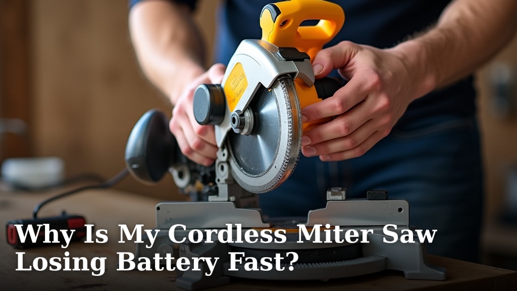 Why Is My Cordless Miter Saw Losing Battery Fast?