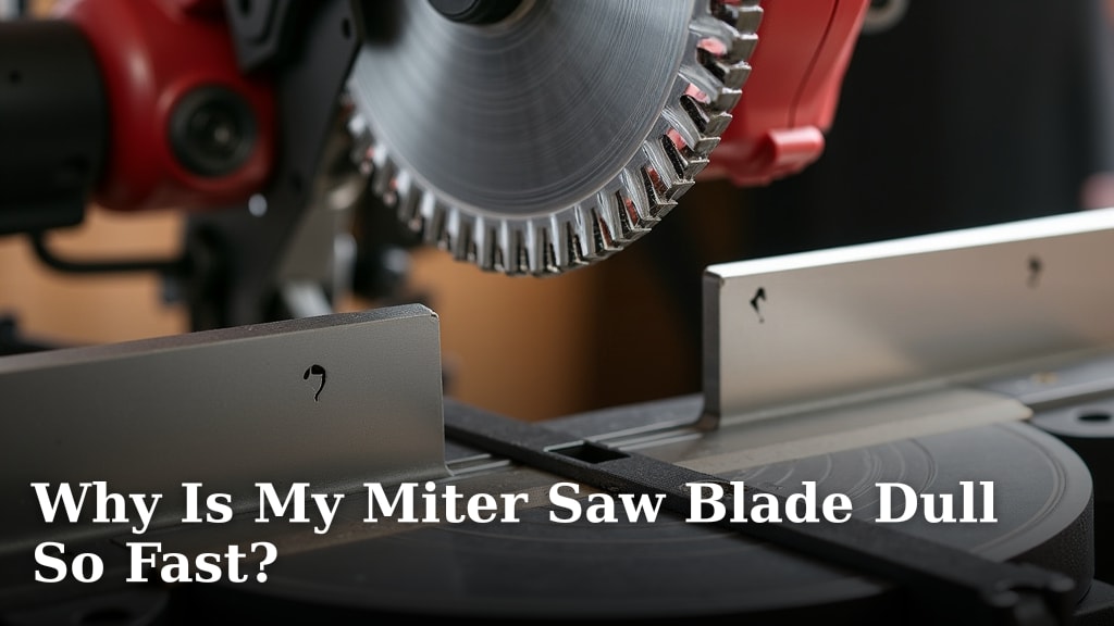 Why Is My Miter Saw Blade Dull So Fast?