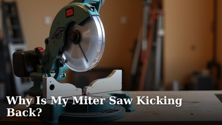 Why Is My Miter Saw Kicking Back?