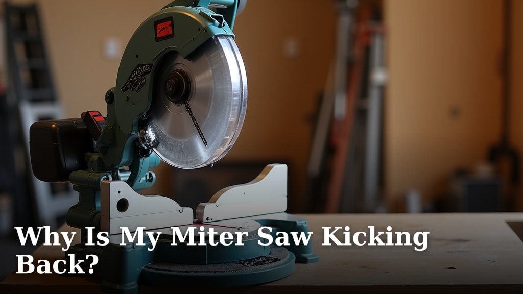 Why Is My Miter Saw Kicking Back?