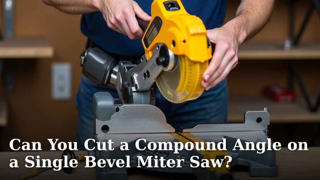 Can You Cut a Compound Angle on a Single Bevel Miter Saw?
