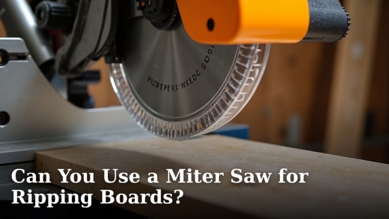 Can You Use a Miter Saw for Ripping Boards?