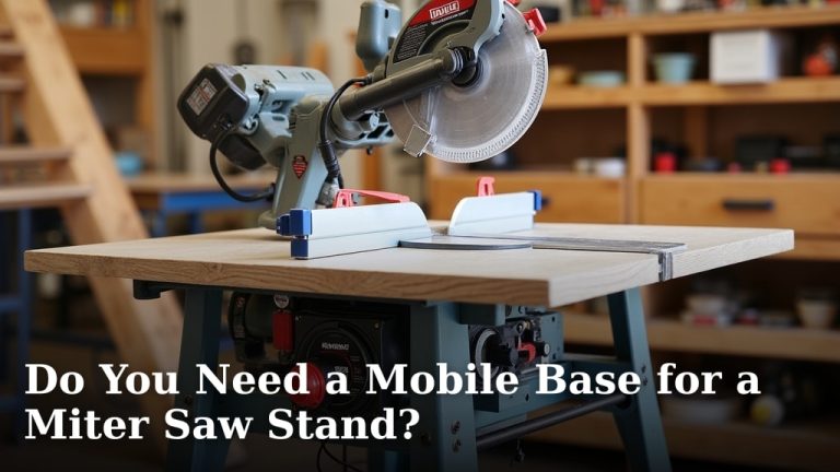 Do You Need a Mobile Base for a Miter Saw Stand?