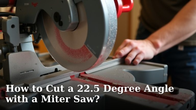 How to Cut a 22.5 Degree Angle with a Miter Saw?