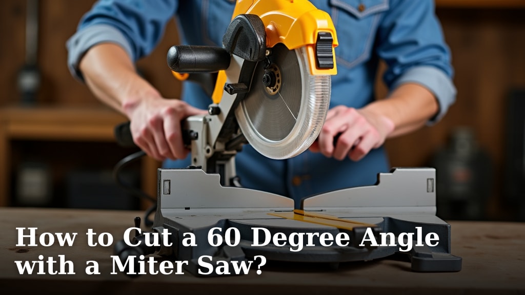 How to Cut a 60 Degree Angle with a Miter Saw?