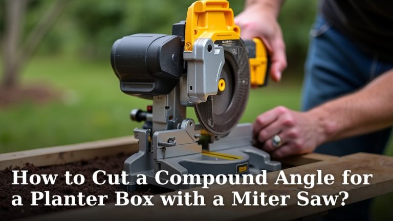 How to Cut a Compound Angle for a Planter Box with a Miter Saw?